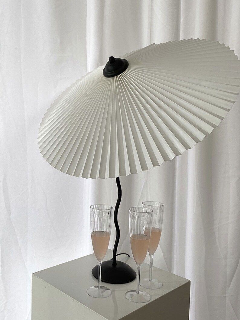 Nordic Style Origami Table Lamp  Modern Pleated Umbrella | Etsy | Etsy (US)