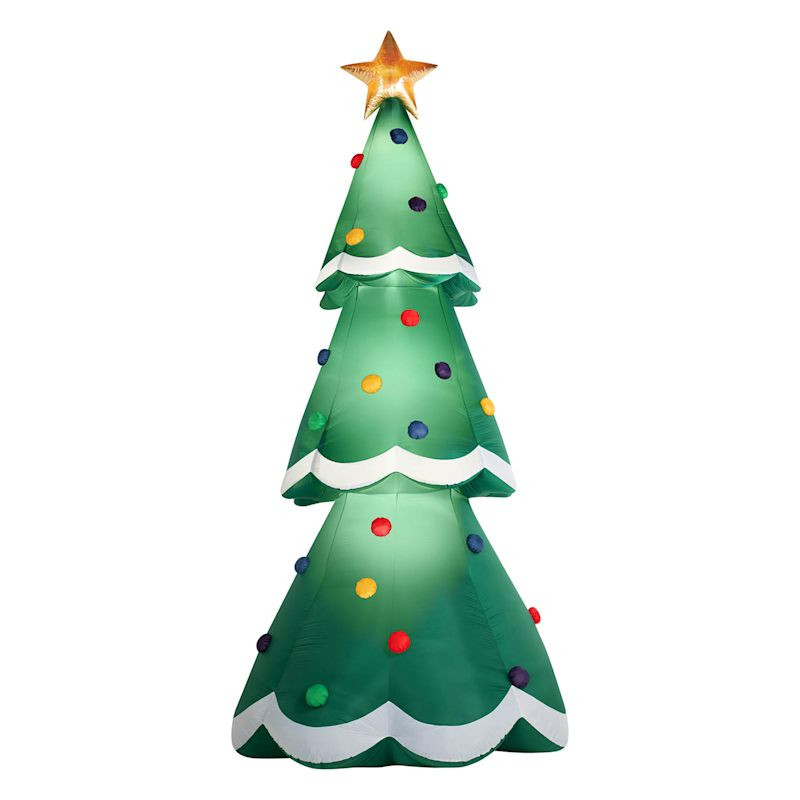 20Ft Giant Airblown Christmas Tree Inflatable, Green, Polyester, sold by At Home | At Home