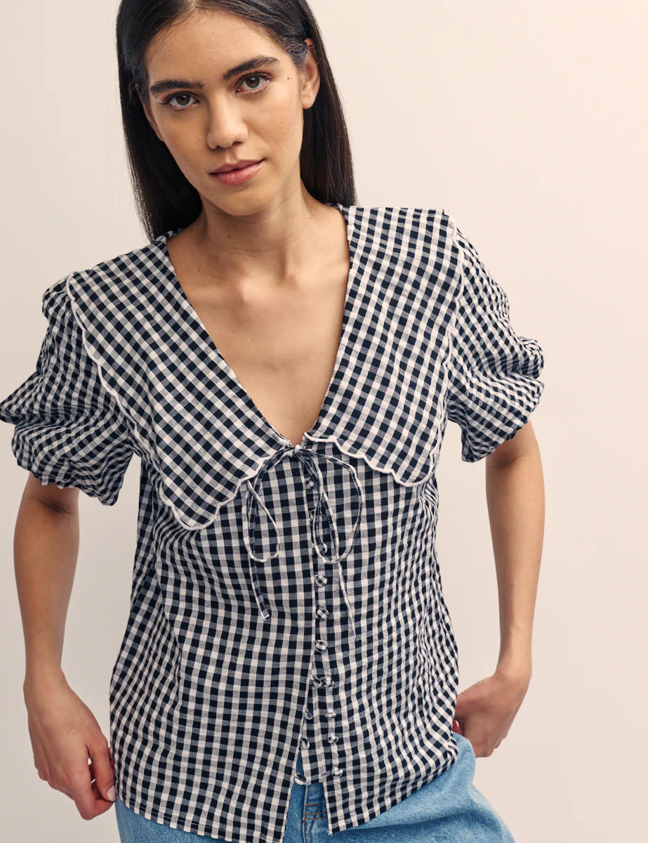 Black Gingham Birdie Blouse
  

  
    £55.00 | Nobody's Child