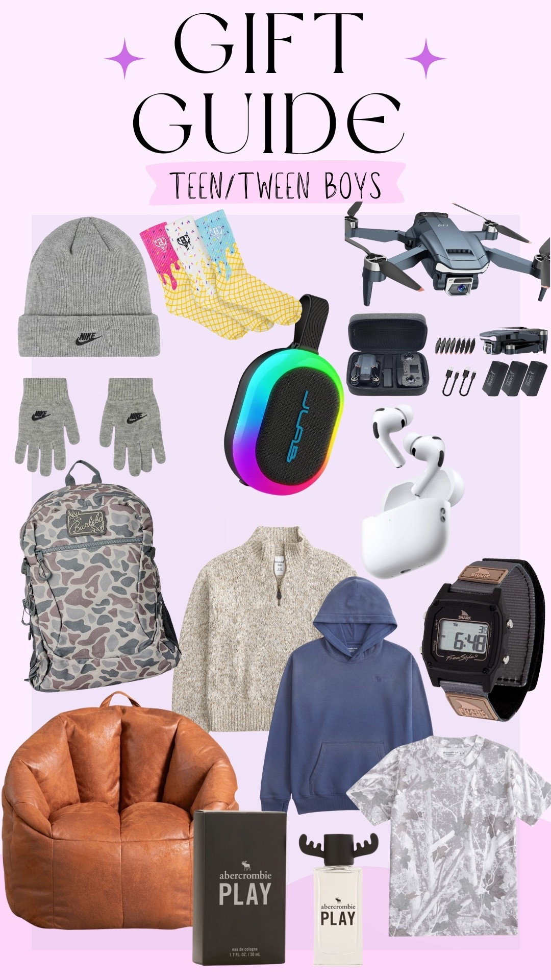 Gift guide for teen boys or tween boys! 

#giftsforteenboys #giftsforboys #giftsfortweenboys

#LTKGiftGuide #LTKCyberWeek #LTKMens