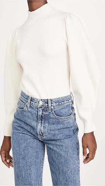 Solid Mock Neck Pullover | Shopbop