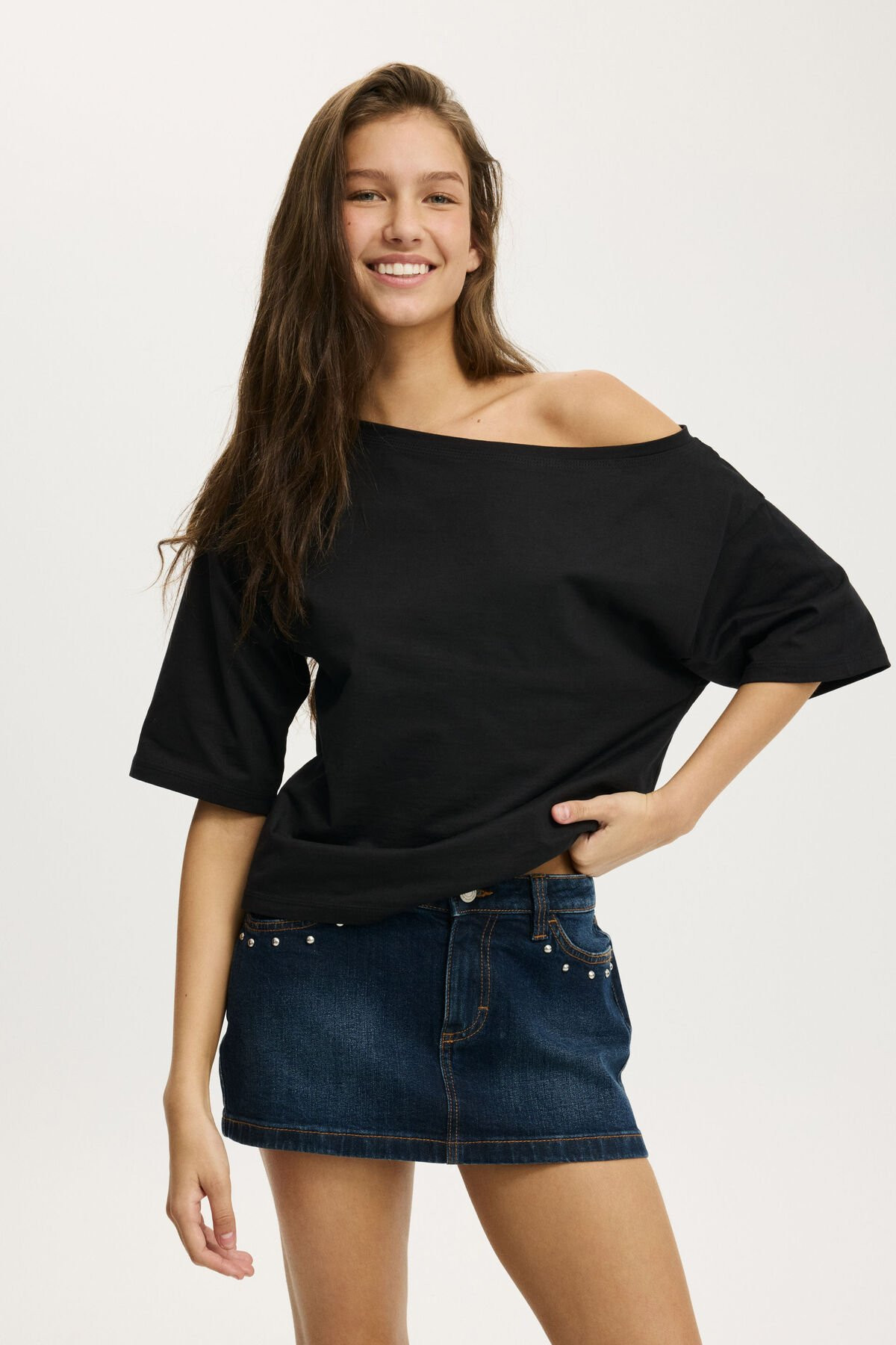 Billie Off Shoulder Tee | Cotton On (ANZ)