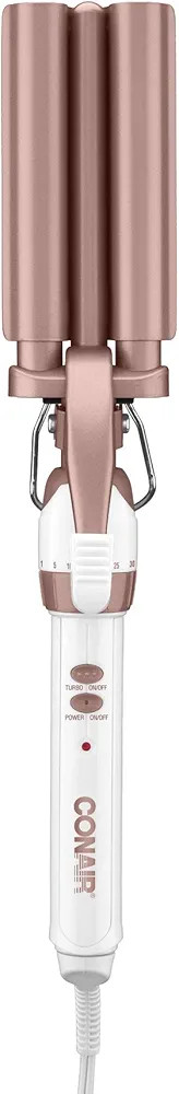 Conair Double Ceramic 3 Barrel Curling Iron, Hair Waver, Create Beachy Waves, Long-Lasting Natura... | Amazon (US)