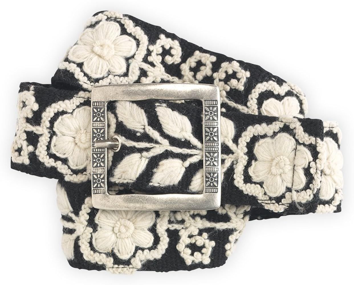 Anne Embroidered Wool Fair Trade Belt | Amazon (US)