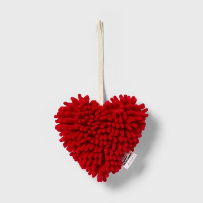 Valentine's Day Heart Shaped Noodle Towel Red - Room Essentials™ | Target