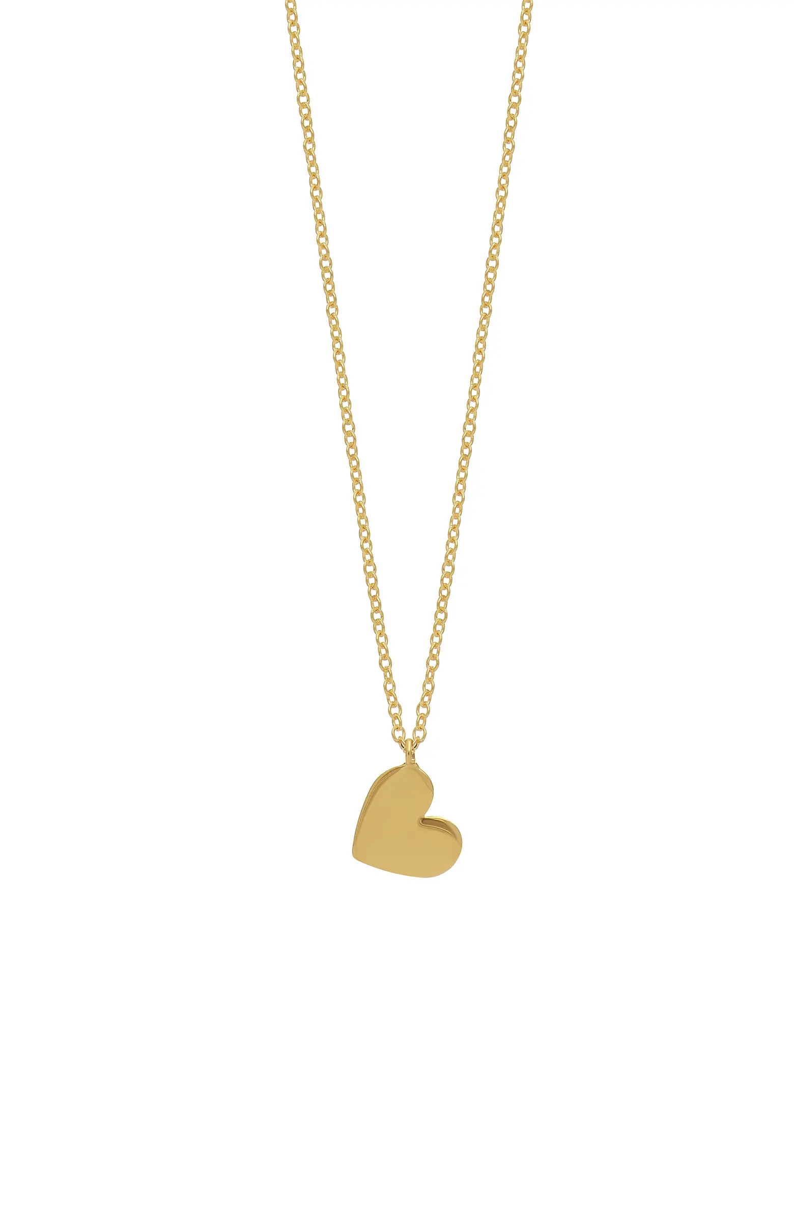 14K Gold Mini Heart Pendant Necklace | Nordstrom