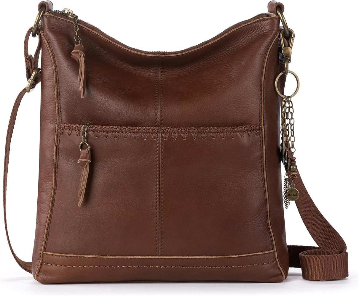 The Sak Lucia Leather Crossbody Purse - Premium Leather Women's Handbag for Everyday & Travel - C... | Amazon (US)