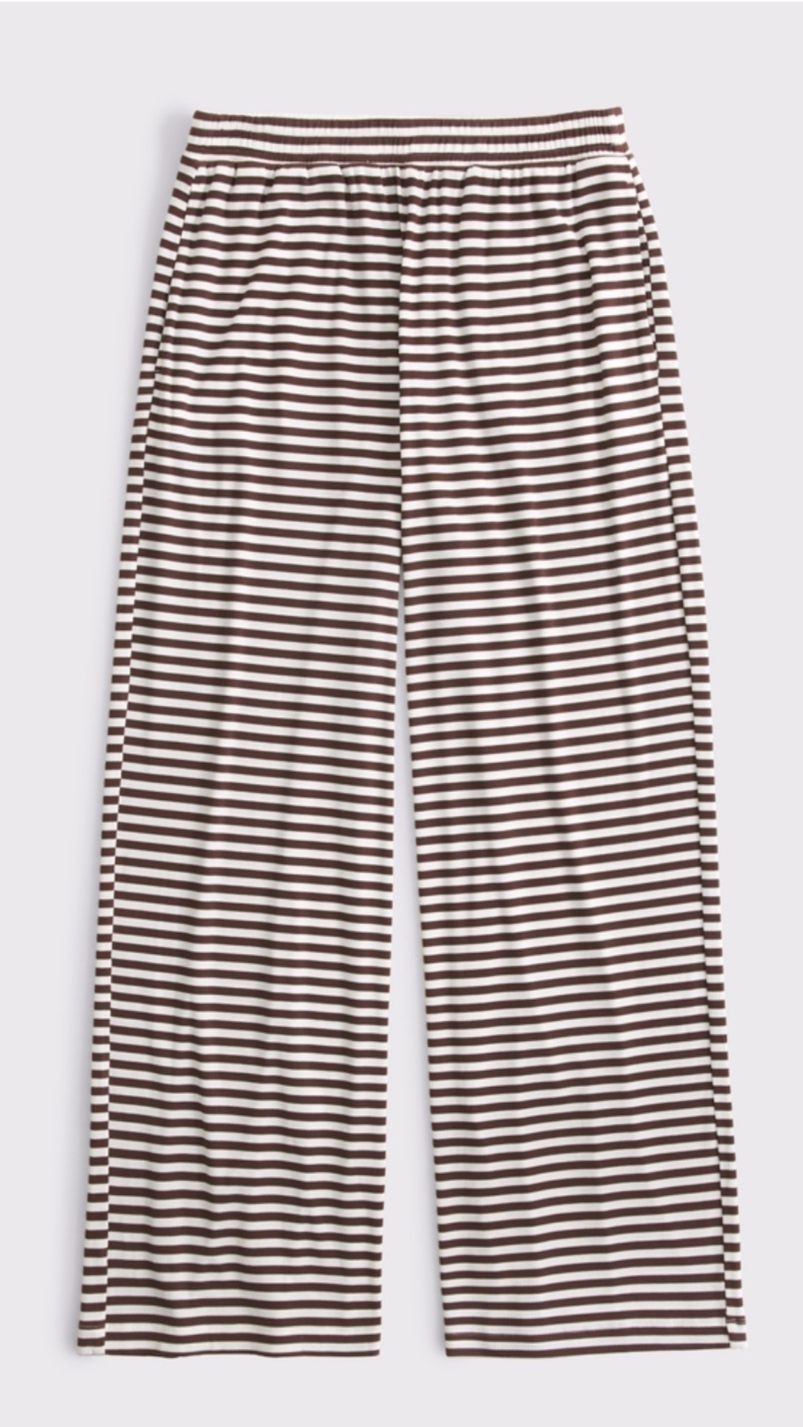 These viral comfy ribbed lounge pants in new stripe color option: brown! These come in a short, regular tall links! I wear a small tall
