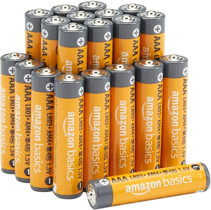 Amazon Basics AAA Alkaline High-Performance Batteries, 1.5 Volt, 10-Year Shelf Life, 20 count (Pa... | Amazon (US)
