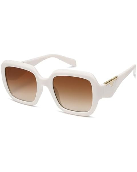 SOJOS Trendy Large Oversized Cat Eye Sunglasses for Women 70s UV400 Designer Shades SJ2231 | Amazon (US)