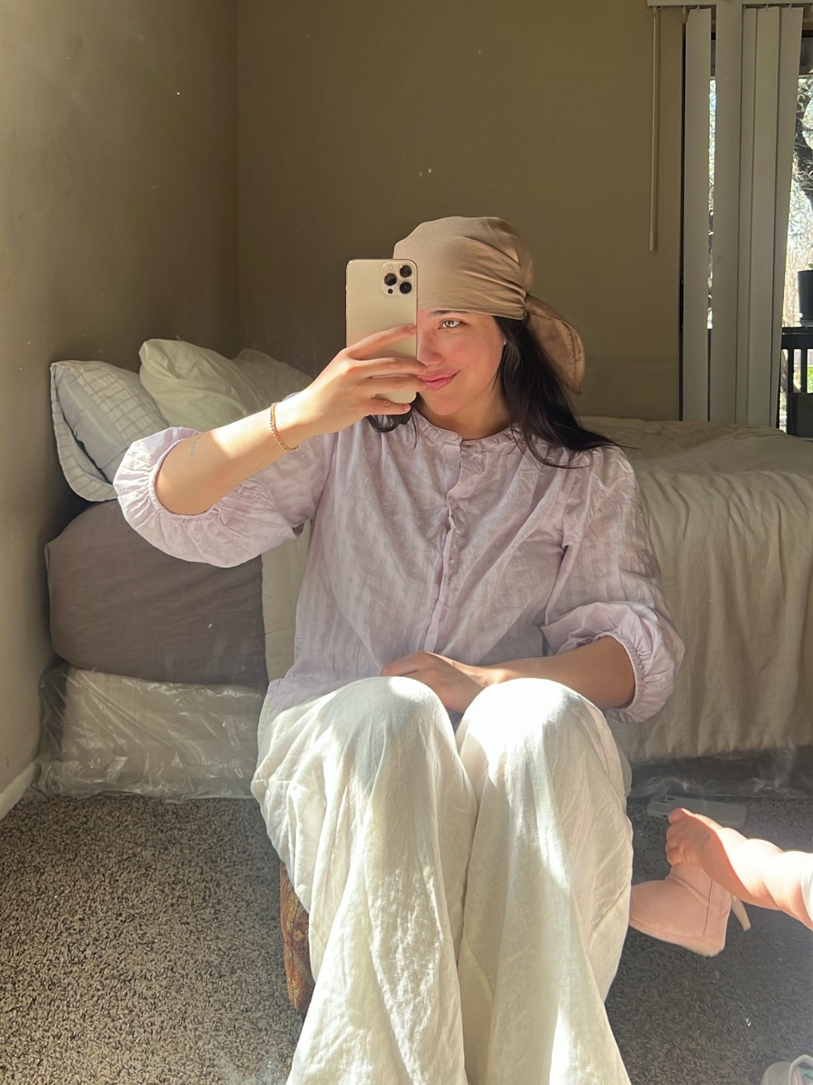 a head scarf is the accessory for SPRING 🌾 