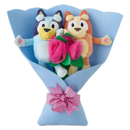 Bluey and Bingo Plush Valentines Bouquet 2 Characters, by Ruz | Walmart (US)