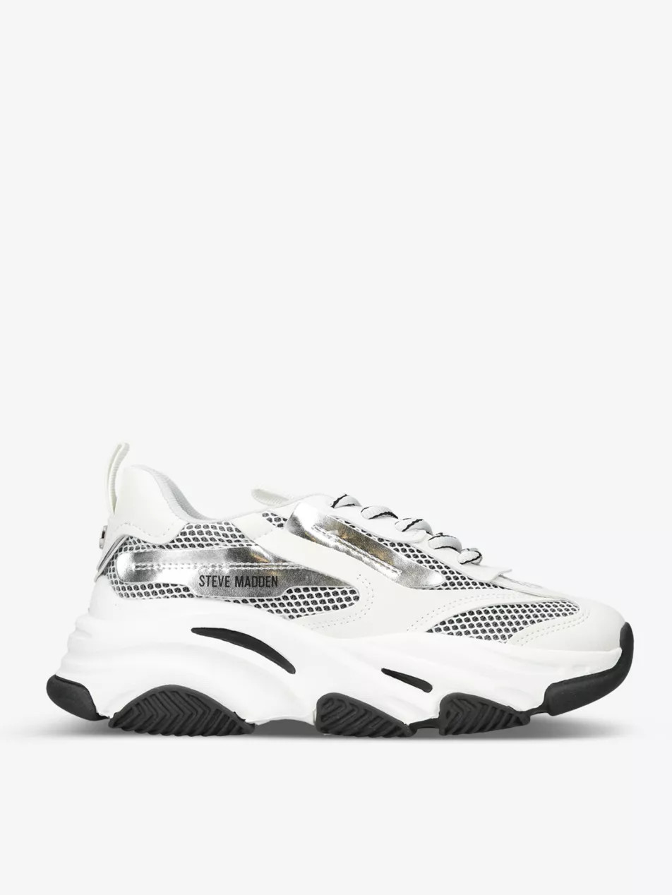 Possession E 04D contrast-panel woven low-top trainers | Selfridges