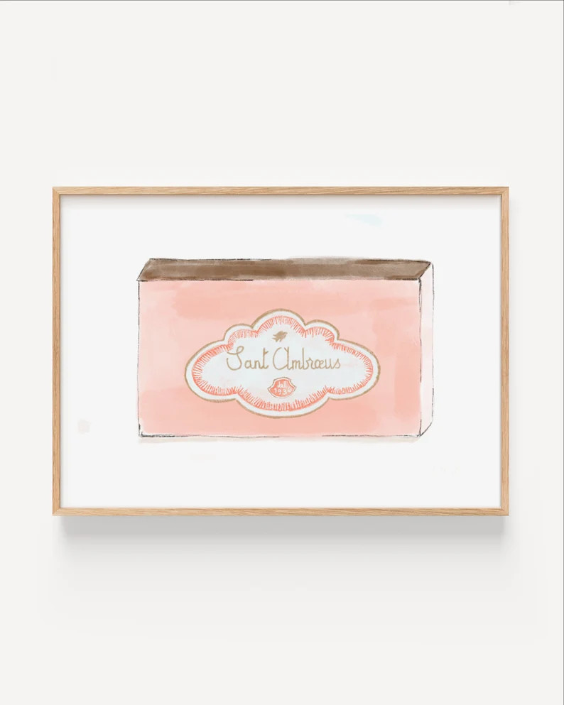 Bar & Kitchen Art Digital Download Matchbook Print Meat Your Match Sant Ambroeus NYC Restaurant -... | Etsy (US)