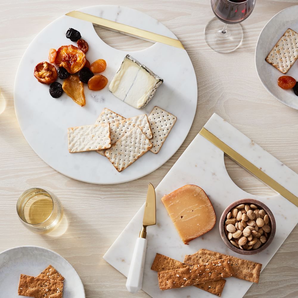 Marble &amp; Brass Cheese Boards | West Elm (US)