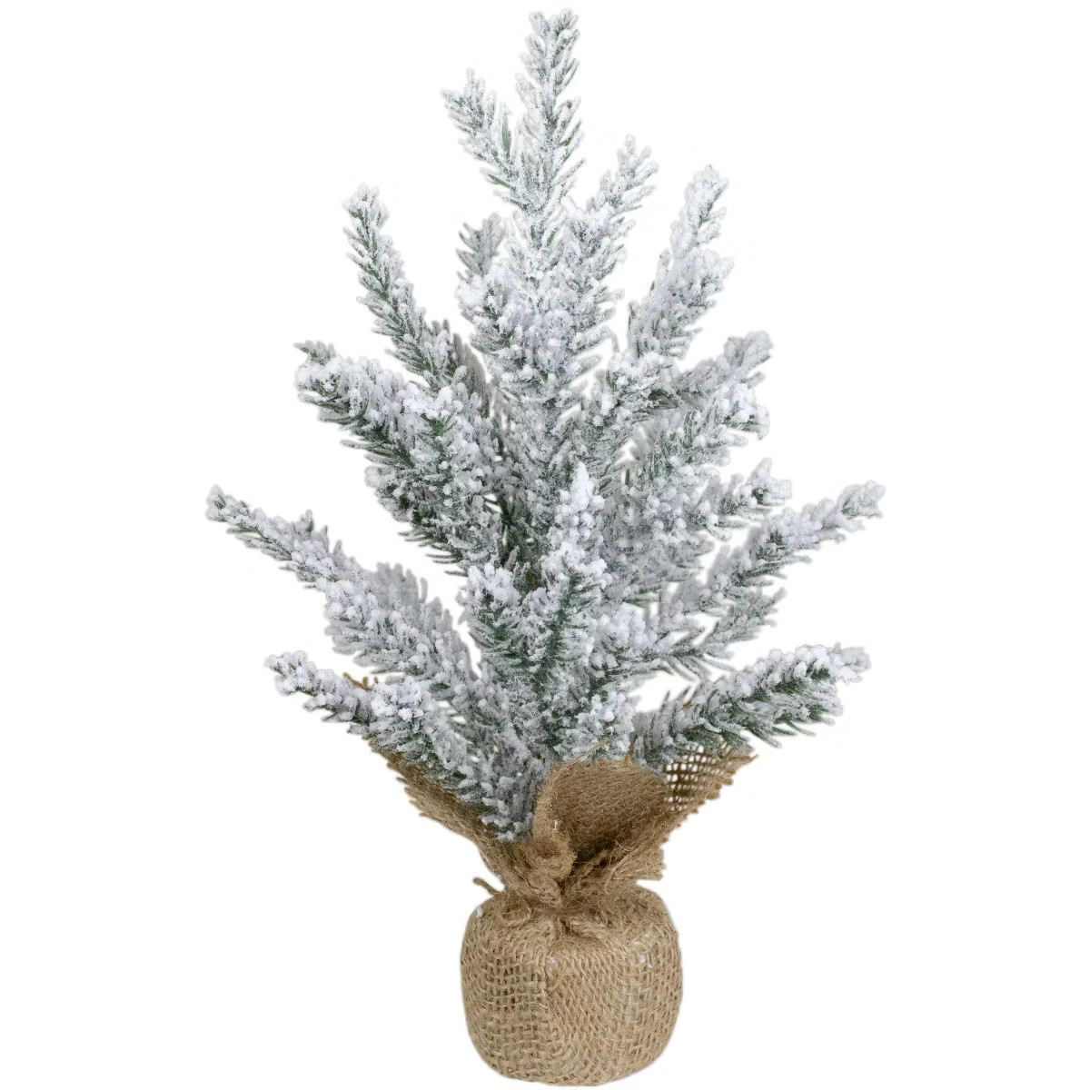 Northlight 1 FT Unlit Artificial Flocked Mini Pine Christmas Tree with Jute Base | Target