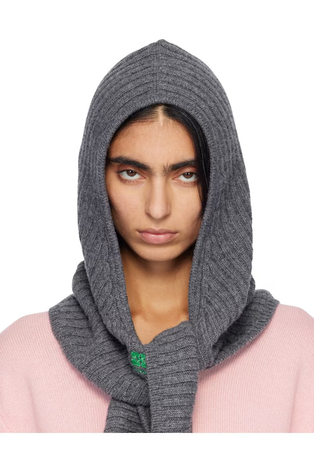 Gray Wool Mix Balaclava | SSENSE