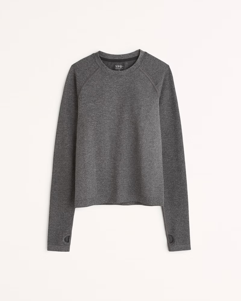 YPB seamlessCORE Long-Sleeve Slim Top | Abercrombie & Fitch (US)
