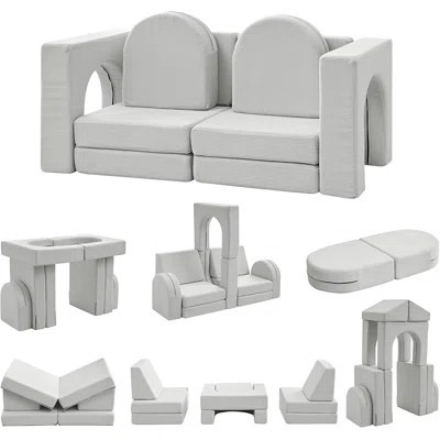 Kids Couch Modular Kids Play Couch For Playroom Bedroom | Wayfair North America