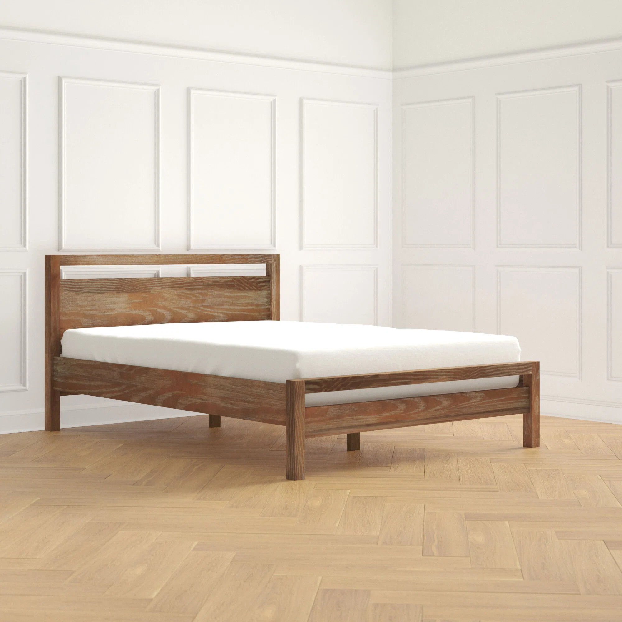 Loft Solid Wood Panel Bed | Joss & Main