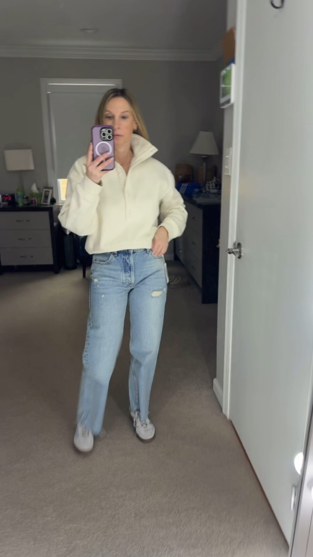 Finally tried the Gavin Jean from Anine Bing and huge fan! 
Wearing size 26


#LTKPetite #LTKootd #LTKOver40