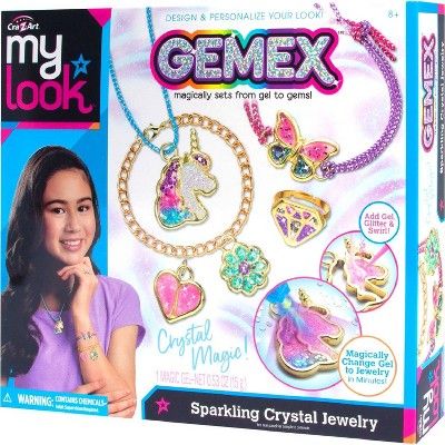 My Look Gemex Sparkling Crystal Jewelry Craft Kit | Target