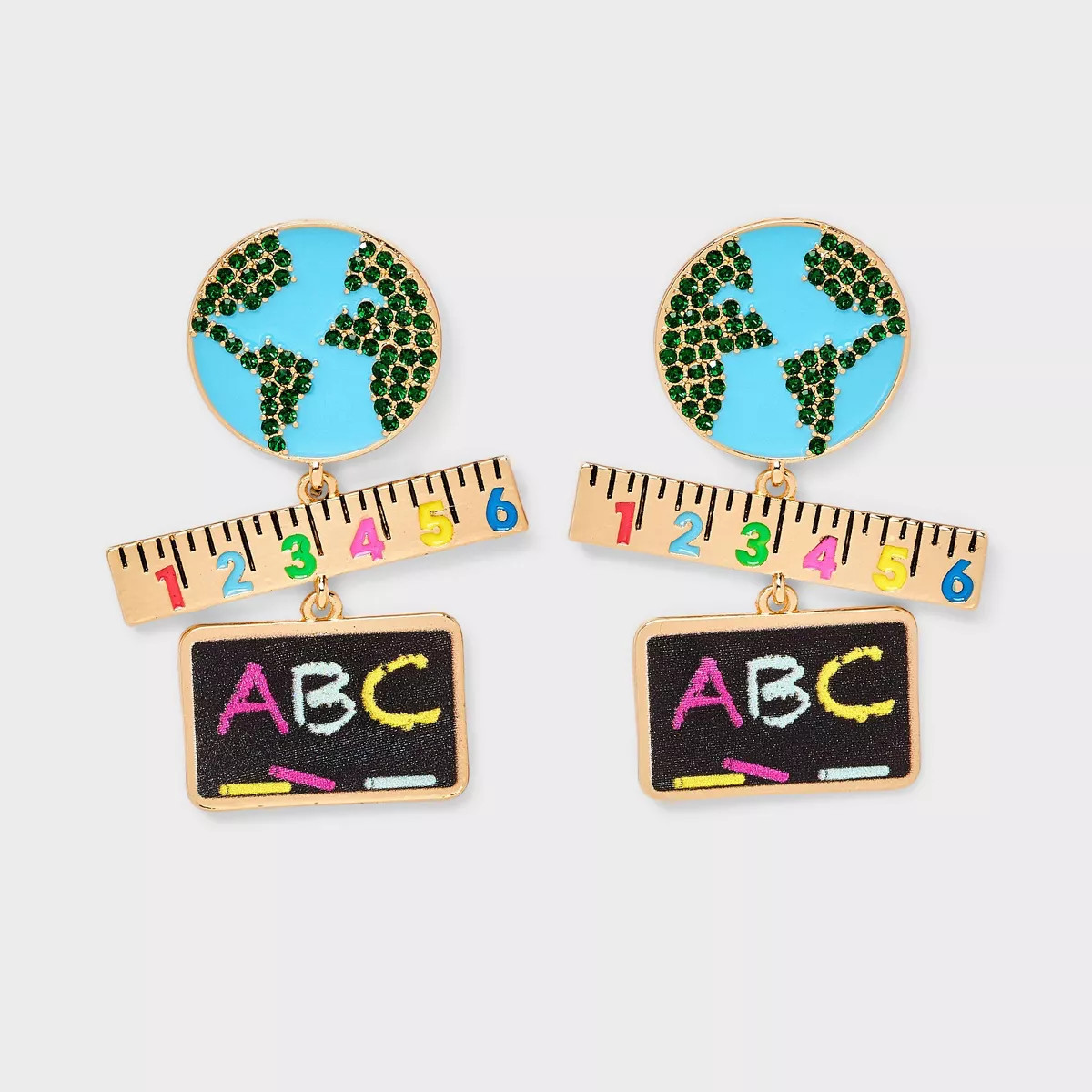 SUGARFIX by BaubleBar Cubic Zirconia Brainy Bunch Statement Earrings - Gold | Target