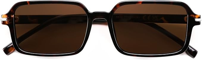 FEISEDY Trendy Rectangle Sunglasses for Womens Mens, Fashion Chic Sunnies | Amazon (US)