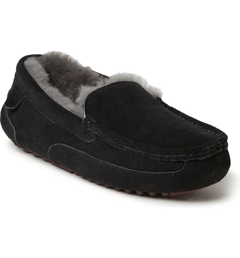 Melbourne Genuine Shearling Lined Moccasin Slipper - Wide Width Available | Nordstrom Rack