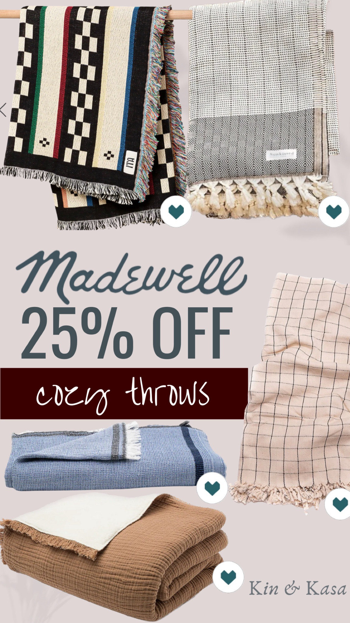 The Time is here and we all know the couch potatoes vibes are slowly setting in. Like who isn’t ready to curl up on the couch and watch a good movie with a bowl of your favorite ice cream? We need the cozy throws to set the mood. And Madewell has 25% off site wide … I mean you just can’t beat that! SHOP these throws to cue the Fall Vibes 🍂🍂🍂

Home decor | Home Decor Essentials | Home Finds | Fall Must Haves | Throw Ideas | Throw Blankets 

#LTKSeasonal #LTKSale #LTKsalealert