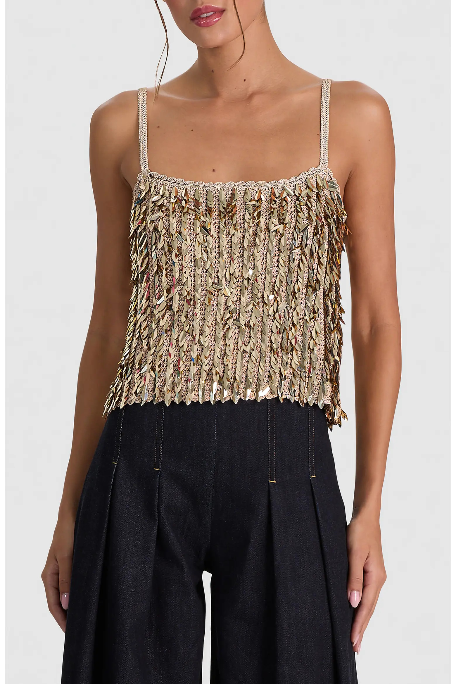 Alice + Olivia Nicolette Sequin Camisole (Women) | Nordstrom | Nordstrom