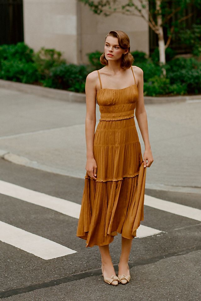 Ruched Slip Dress | Anthropologie (US)