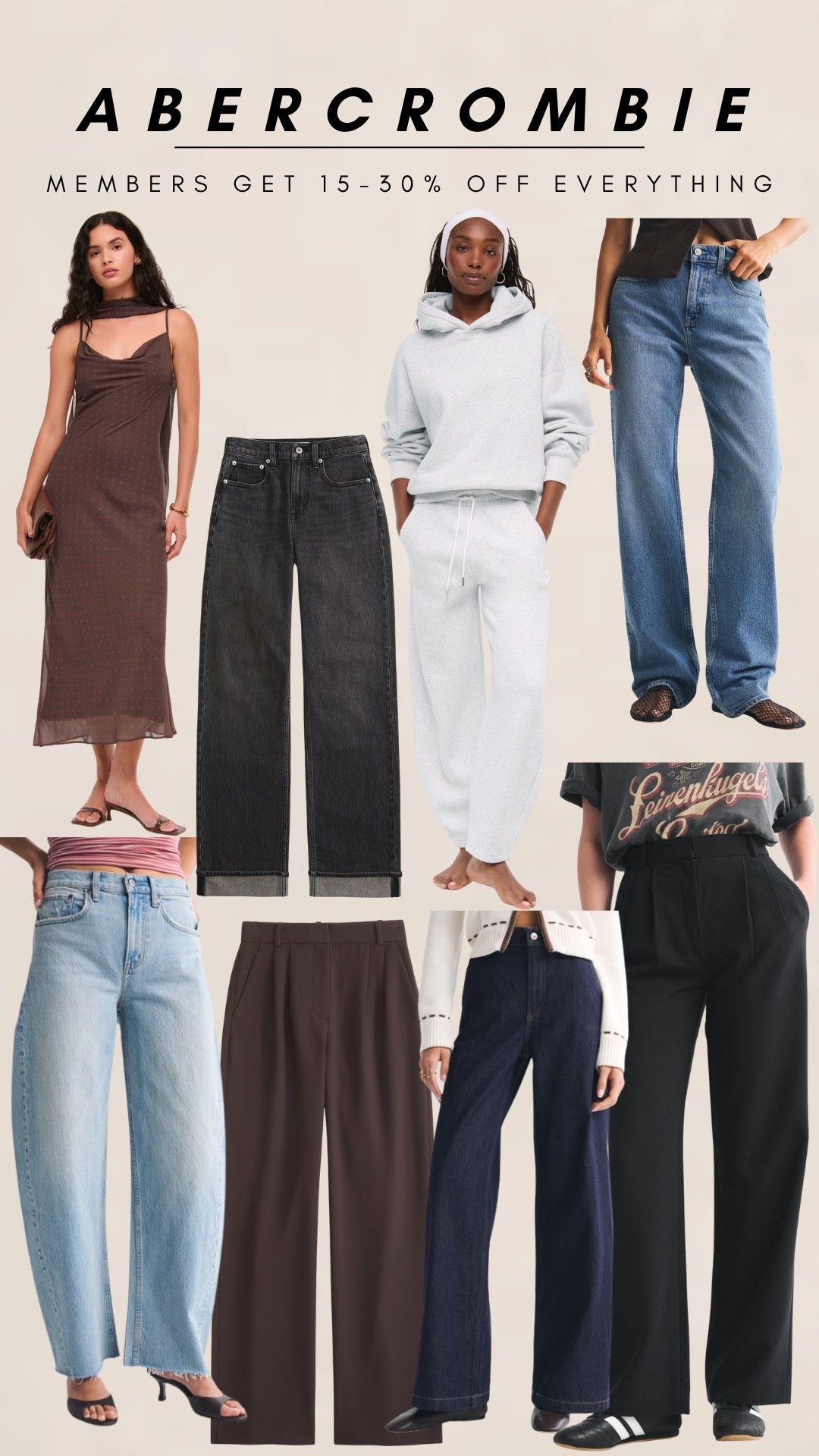 Abercrombie 15-30% off everything for members

#LTKstyletip #LTKjeans