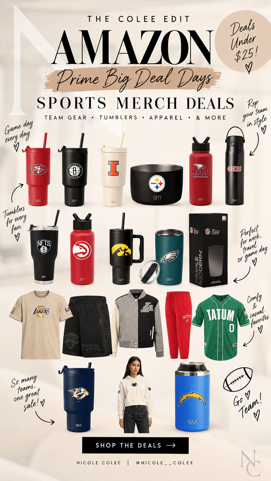 Game day, but make it a deal. 🏈🏀🏒✨ I found so many fun sports merch steals for Amazon Prime Big Deal Days—team tumblers, water bottles, apparel + more for gifting or repping your team in style. And yes, there are plenty of finds under $25. 🙌
Shop all my sports merch picks right here on LTK! 🛒🤎 

 #LTKdayinmylife #LTKSeasonal #LTKSaleAlert