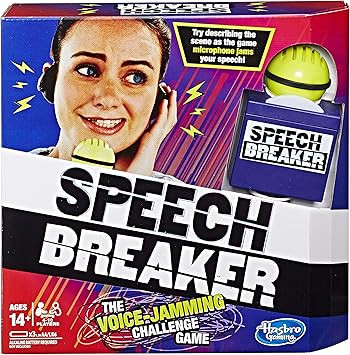 Speech Breaker Game Voice Jamming Challenge Microphone Headset Electronic Party Game Ages 14+ | Amazon (US)