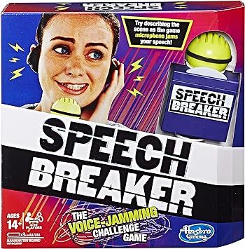 Speech Breaker Game Voice Jamming Challenge Microphone Headset Electronic Party Game Ages 14+ | Amazon (US)