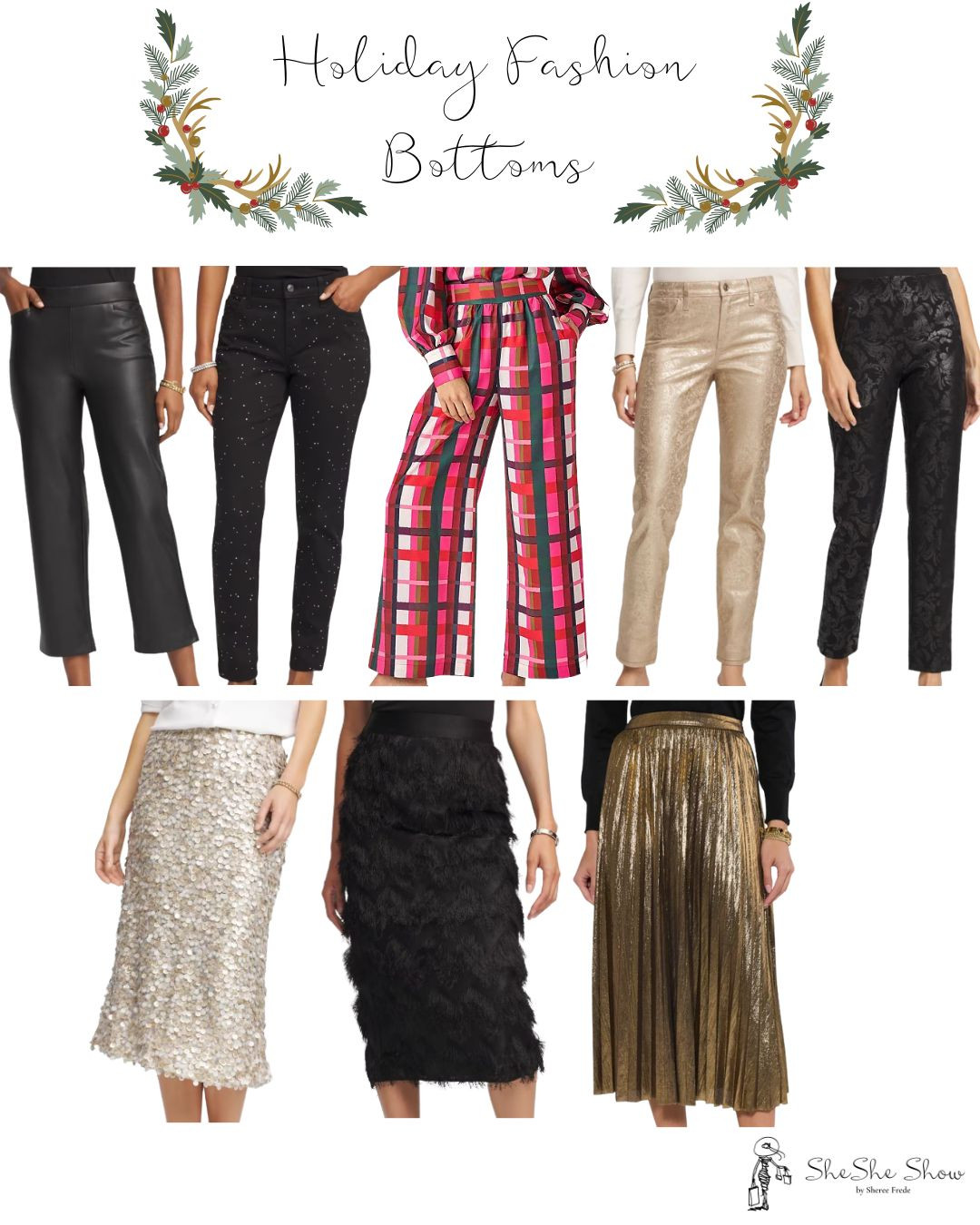  Holiday Fashion…bottoms- pants, skirts 
Lamé - sequin - fringe
Chico’s 

 

#LTKSaleAlert #LTKHoliday #LTKOver40