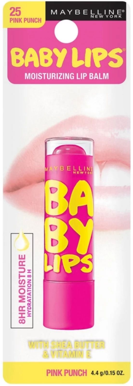 Maybelline Baby Lips Moisturizing Lip Balm 25 Pink Punch 0.15 oz | Walmart (US)