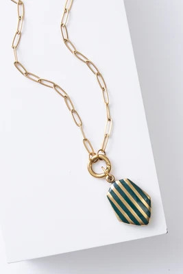 Timeless Stripe Locket | Noonday