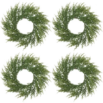 Saro Lifestyle Decorative Accent Artificial Faux Cypress Wreath | Target