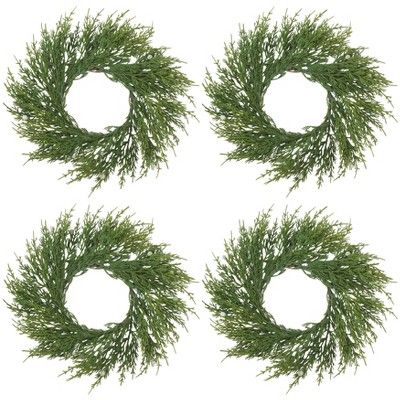 Saro Lifestyle Decorative Accent Artificial Faux Cypress Wreath | Target