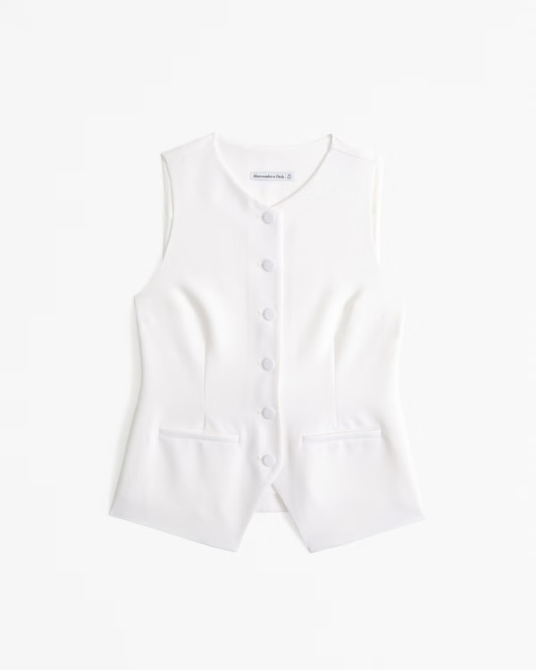 Long-Length Tailored Vest Set Top | Abercrombie & Fitch (US)