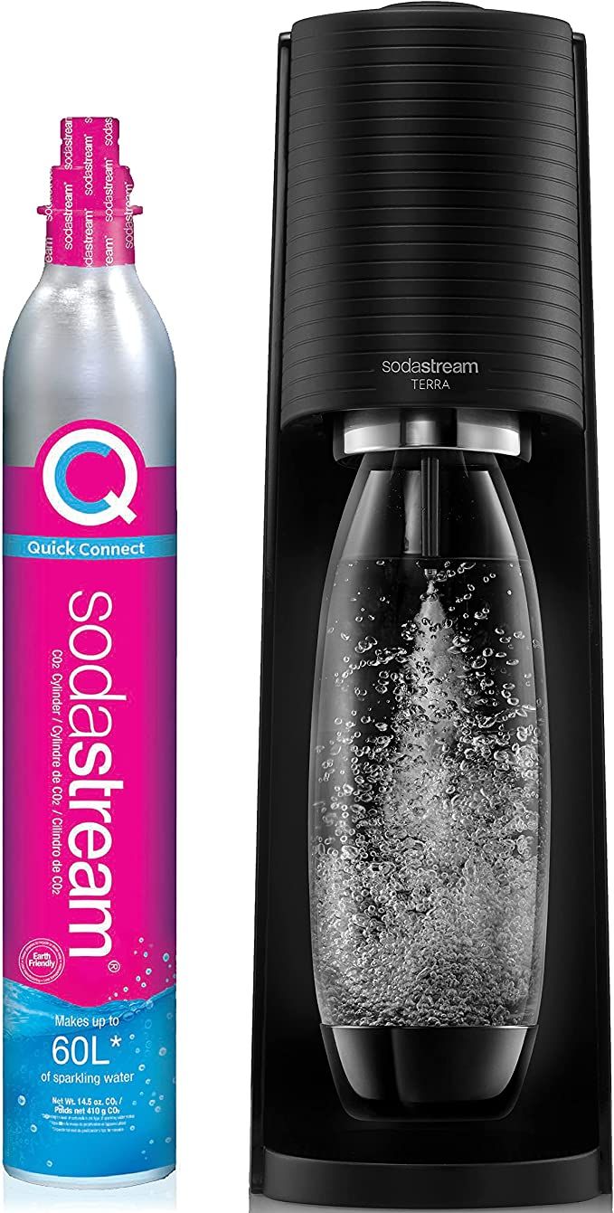 SodaStream Terra Sparkling Water Maker (Black) with CO2 and DWS Bottle | Amazon (US)