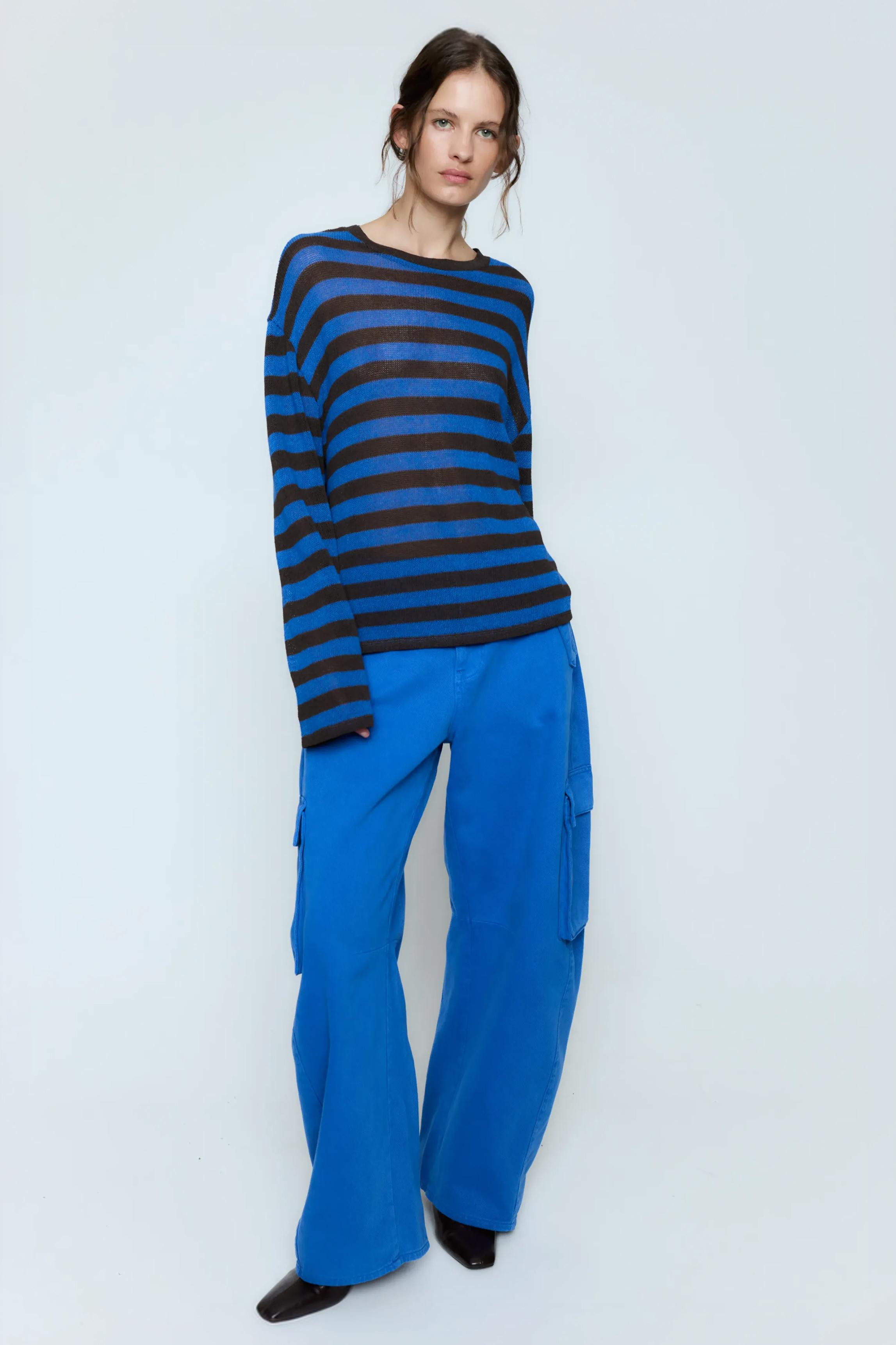 Gestreiftes Strick-T-Shirt | Pull&Bear Deutschland | PULL and BEAR DE