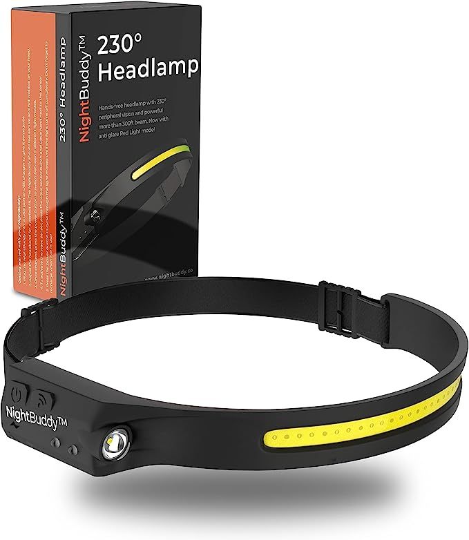 Night Buddy The Original LED Headlamp Rechargeable Flashlight for Adults Camping Essentials Backp... | Amazon (US)