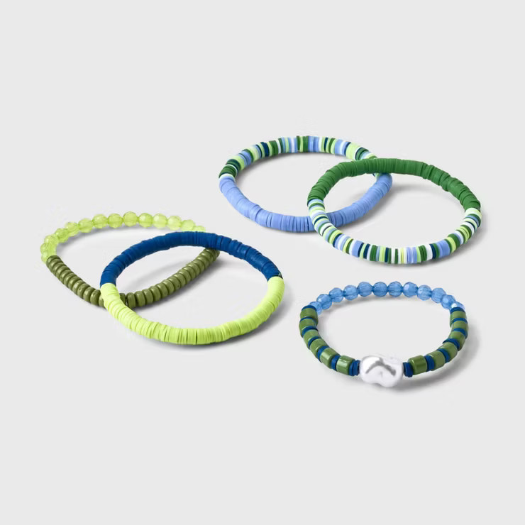 Beaded Stretch Bracelet Set 5pc - A New Day™ | Target