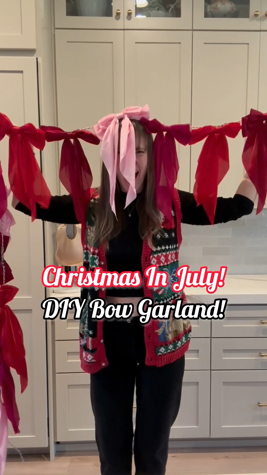 I refuse to believe that the bow isn’t still on trend, so I’ll keep sharing and using this DIY bow garland for Christmas and beyond! The best part is you can really go this for any holiday - red/white/blue for July 4, oranges and browns and greens for Fall, and more! And DONT use glue so you can reuse these bows down the road! 🙌🏼
.
.
.
#ChristmasInJuly #ChristmasCrafts #DIYGarland #BowGarland #DIYChristmas

#LTKSeasonal #LTKHome #LTKdayinmylife