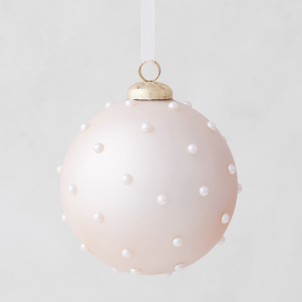 Pink Pearl Dot Ornament | Z Gallerie