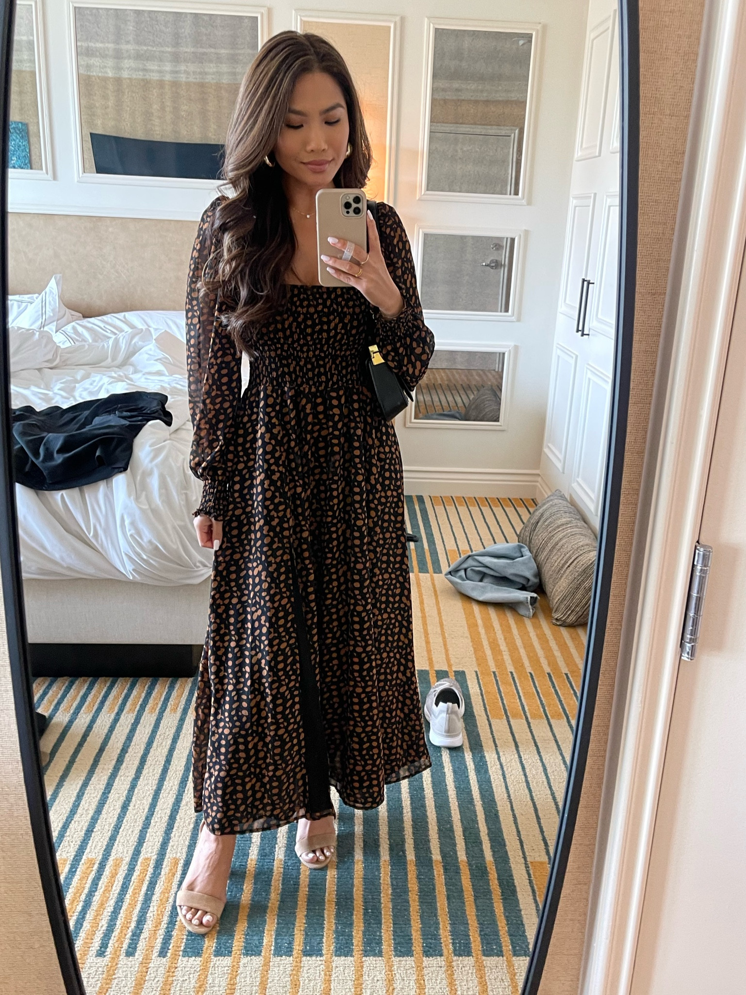 o.p.t Classic Smocked Maxi Dress curated on LTK