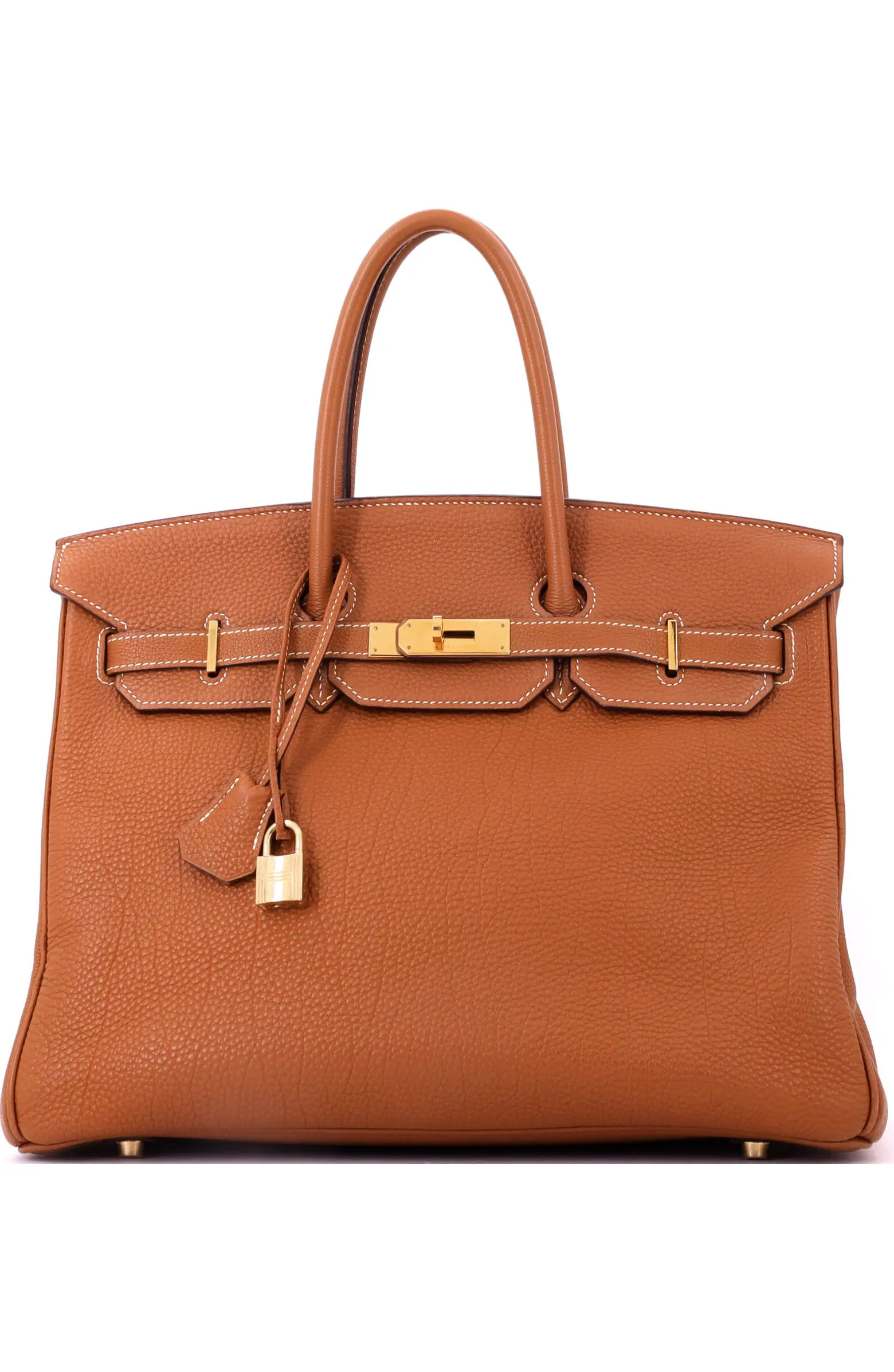 Pre-Owned Hermes Birkin Handbag Brown Fjord with Gold Hardware 35 | Nordstrom | Nordstrom